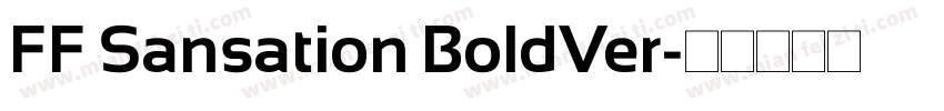 FF Sansation BoldVer字体转换